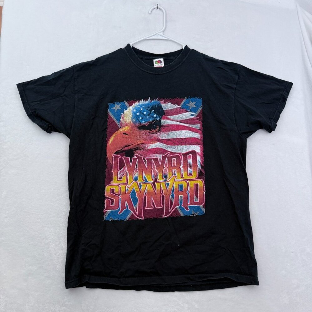 Lynrd Skynyrd T Shirt Mens XL Black Eagle American Tour 2008 Band Concert